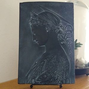 St. Cecilia patron saint of music and  musicians reproduction plaster plaque